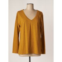 PAKO LITTO - T-shirt jaune en coton pour femme - Taille 42 - Modz