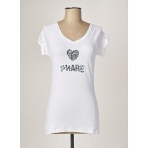 LE PHARE DE LA BALEINE - T-shirt blanc en coton pour femme - Taille 38 - Modz