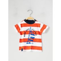 WEEK END A LA MER - T-shirt orange en coton pour garçon - Taille 12 M - Modz