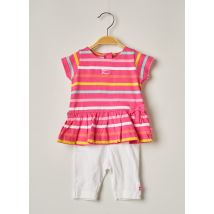 WEEK END A LA MER - Ensemble pantalon rose en coton pour fille - Taille 12 M - Modz