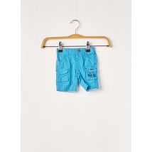 WEEK END A LA MER - Short bleu en coton pour garçon - Taille 3 M - Modz