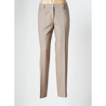 BRUNO SAINT HILAIRE - Pantalon slim marron en laine pour femme - Taille 42 - Modz