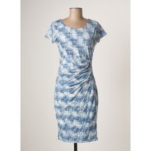 SMASHED LEMON - Robe mi-longue bleu en polyester pour femme - Taille 36 - Modz
