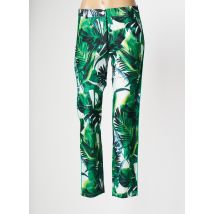 SMASHED LEMON - Pantalon slim vert en polyester pour femme - Taille 40 - Modz