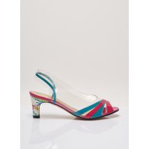 AZUREE - Sandales/Nu pieds bleu en cuir pour femme - Taille 36 - Modz