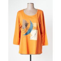 CISO - T-shirt orange en coton pour femme - Taille 40 - Modz