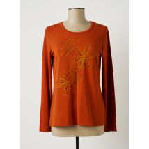 TELMAIL - T-shirt orange en viscose pour femme - Taille 40 - Modz