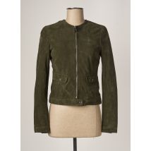 ROSE GARDEN - Veste en cuir vert en cuir de chèvre pour femme - Taille 34 - Modz