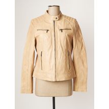 ROSE GARDEN - Veste en cuir beige en cuir pour femme - Taille 38 - Modz