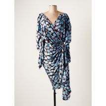 LANVIN - Robe mi-longue bleu en soie pour femme - Taille 36 - Modz