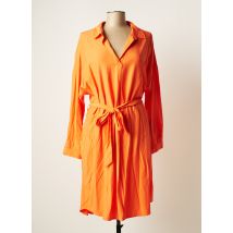 OUI - Robe mi-longue orange en viscose pour femme - Taille 46 - Modz