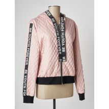 COULEURS DU TEMPS - Doudoune rose en polyester pour femme - Taille 38 - Modz