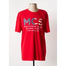 MCS - T-shirt rouge en coton pour homme - Taille XL - Modz