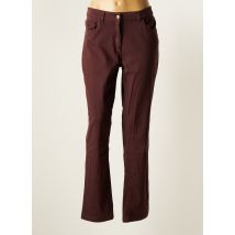 ÉTYMOLOGIE - Pantalon slim violet en coton pour femme - Taille 44 - Modz