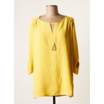 HALOGENE - Tunique manches longues jaune en polyester pour femme - Taille 38 - Modz