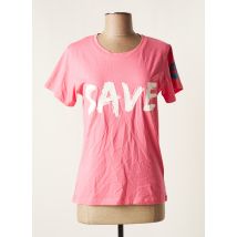 SAVE THE DUCK - T-shirt rose en coton pour femme - Taille 36 - Modz
