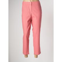 FELINO - Pantalon 7/8 rose en lin pour femme - Taille 46 - Modz