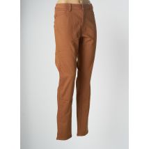 C'EST BEAU LA VIE - Pantalon slim marron en viscose pour femme - Taille 46 - Modz