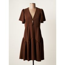 RINASCIMENTO - Robe courte marron en polyester pour femme - Taille 40 - Modz