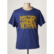 DAYTONA - T-shirt bleu en coton pour homme - Taille XL - Modz