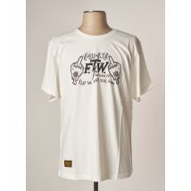DAYTONA - T-shirt blanc en coton pour homme - Taille M - Modz