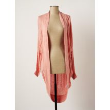 ZILCH - Gilet manches longues rose en coton pour femme - Taille 36 - Modz