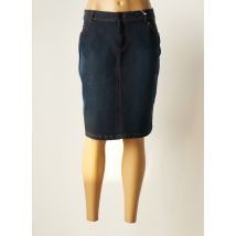 TBS - Jupe mi-longue bleu en coton pour femme - Taille 44 - Modz