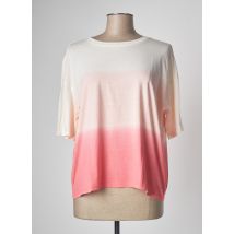 OUI - T-shirt rose en coton pour femme - Taille 42 - Modz