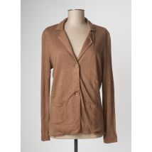 LAUREN VIDAL - Blazer marron en lin pour femme - Taille 42 - Modz