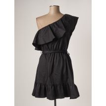 ASTRID BLACK LABEL - Robe mi-longue noir en coton pour femme - Taille 44 - Modz