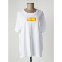SUPERDRY - T-shirt blanc en coton pour femme - Taille 44 - Modz