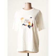 S.OLIVER - T-shirt blanc en coton pour femme - Taille 40 - Modz