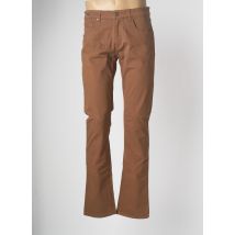 TELERIA ZED - Pantalon slim marron en coton pour homme - Taille W33 - Modz