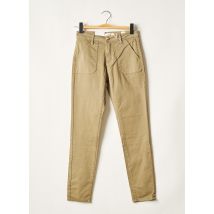 F.A.M. - Pantalon slim vert en coton pour femme - Taille W27 - Modz
