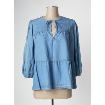 PAKO LITTO - Blouse bleu en coton pour femme - Taille 38 - Modz