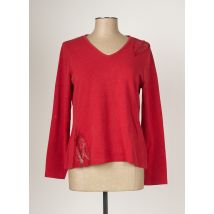 MALOKA - Pull rouge en polyester pour femme - Taille 38 - Modz