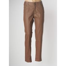 DDP - Pantalon slim marron en coton pour femme - Taille W34 - Modz