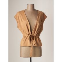 MOLLY BRACKEN - Gilet manches courtes beige en polyester pour femme - Taille 40 - Modz