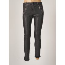 MC PLANET - Pantalon slim noir en coton pour femme - Taille 36 - Modz