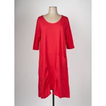 SOPHIA CURVY ROBES FEMME DE COULEUR ROUGE - Grande Taille