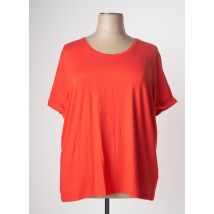 ONLY CARMAKOMA - T-shirt rouge en viscose pour femme - Taille 52 - Modz