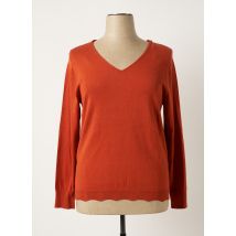 PAUSE CAFE - Pull orange en viscose pour femme - Taille 46 - Modz