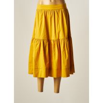 KOCCA - Jupe mi-longue jaune en coton pour femme - Taille 44 - Modz