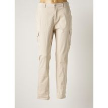 SARAH JOHN - Pantalon droit beige en coton pour femme - Taille 36 - Modz