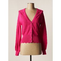 OBJECT - Gilet manches longues rose en polyester pour femme - Taille 36 - Modz