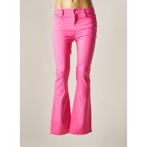 ESQUALO - Pantalon flare rose en coton pour femme - Taille 40 - Modz