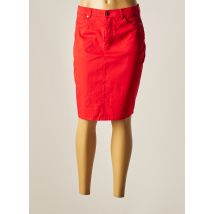 JENSEN - Jupe mi-longue rouge en coton pour femme - Taille 46 - Modz