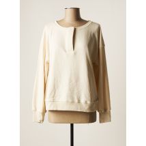 VILA - Sweat-shirt beige en coton pour femme - Taille 34 - Modz
