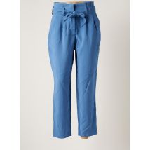 VILA - Pantalon droit bleu en viscose pour femme - Taille 38 - Modz