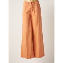 SUMMUM - Pantalon large orange en coton pour femme - Taille 38 - Modz